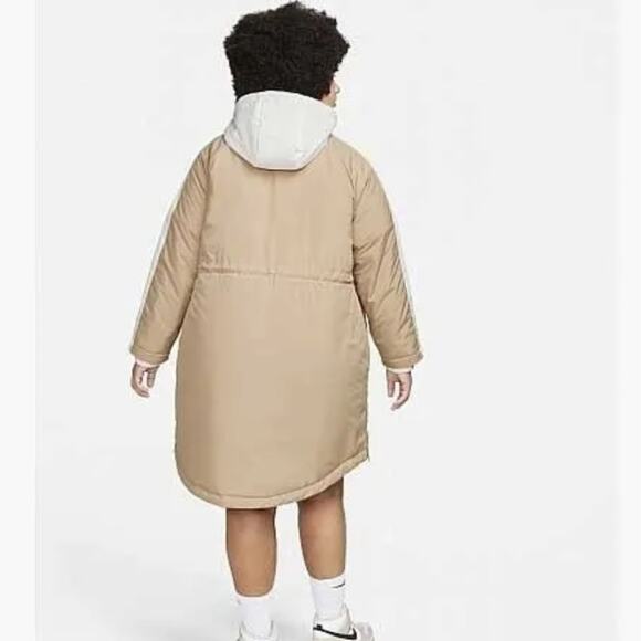 Nike Sportswear Essential Insulated Tan and White Jacket - Picture 3 of 15